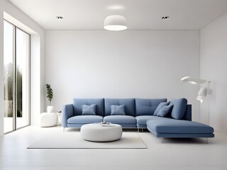 Interior room hall with sofa 