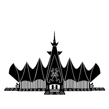 Vector illustration of Lampung's Siger Tower