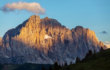 Mount Civetta evening sunset Alps Dolomites mountains - 760861639