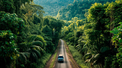Sustainable Travel on a Forest Road