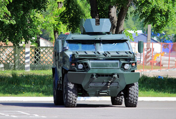 military equipment at the exhibition