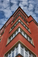 Fototapeta na wymiar Modern apartment building in Krakow, Poland