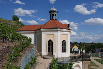 Brunnenhaus am Weingut Schloss Wackerbarth in Radebeul