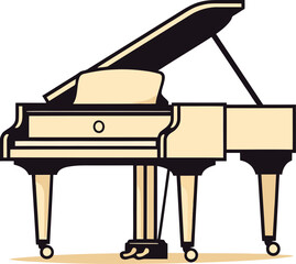 Creative Keys: Stunning Piano Vector Illustration