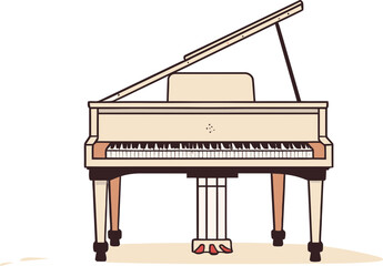 Piano Perfection Unleashed: Vector Illustration of Musical Magic