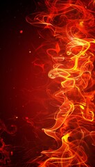Fototapeta premium Vibrant red smoky background texture for graphic design projects and artistic creations