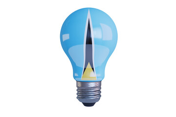 Sleek Light Bulb with a Sharp Design Inspired by the Saint Lucia Flag