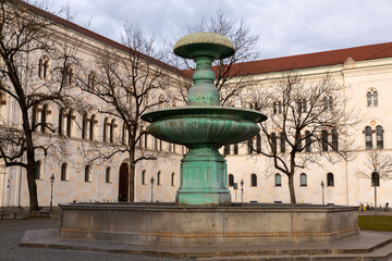 Geschwister Scholl Platz is a short semi circular square in Munich, Germany