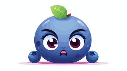 An outraged blueberry with its small round form tre - obrazy, fototapety, plakaty