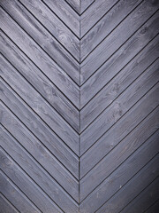 Fototapeta premium old wooden gate painted blue background texture