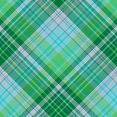 Seamless pattern in comfortable blue, gray and green colors for plaid, fabric, textile, clothes, tablecloth and other things. Vector image. 2