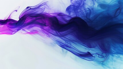 Abstract artistic waves in blue and purple for dynamic desktop wallpaper. Elegant motion of colorful abstract waves for creative design elements. Blue and purple wavy background for calm visuals.