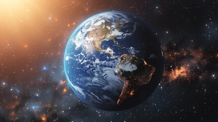A View of the Earth From Space - obrazy, fototapety, plakaty