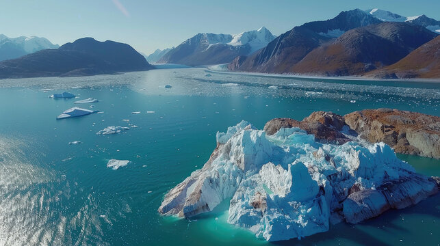 Melting Glaciers and Rising Seas, news, illustration, image, article, newspaper