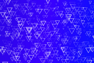 Gradient random triangle web background - abstract chaotic vector illustration from triangles