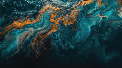 Fototapeta na wymiar Marine Oil Spill Aerial Photography, news, illustration, image, article, newspaper
