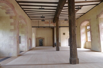 Tafelsaal im Schloss Rochlitz in Sachsen