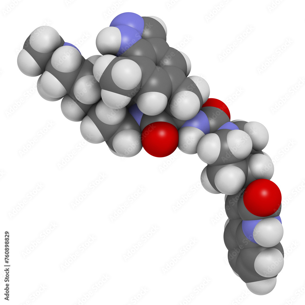 Sticker zavegepant migraine drug molecule.