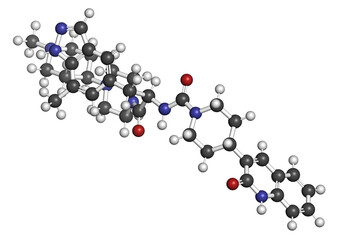 Zavegepant migraine drug molecule.