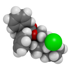 Trospium drug molecule.