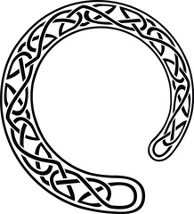 Curved Celtic Knot Shape