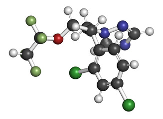 Tetraconazole fungicide molecule.
