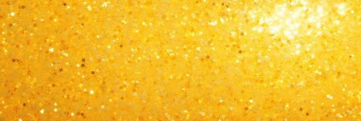Bright Yellow Sparkle Texture with Glitter Confetti