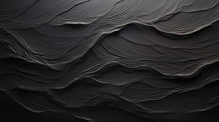 Black Textured Background with Subtle Wave - obrazy, fototapety, plakaty