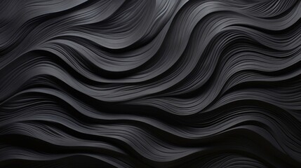 Black Ripple Texture for Abstract Design