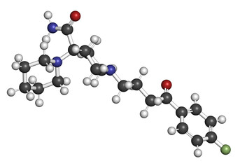 Pipamperone drug molecule.