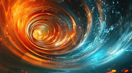 Swirling Digital Abstract Background