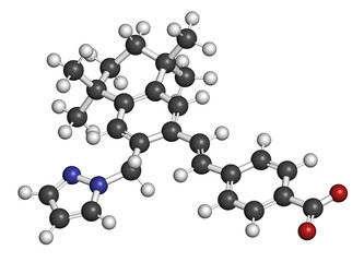 Palovarotene drug molecule.
