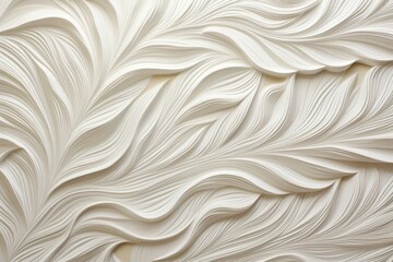 White Clay Sculpted Waves Textured Background