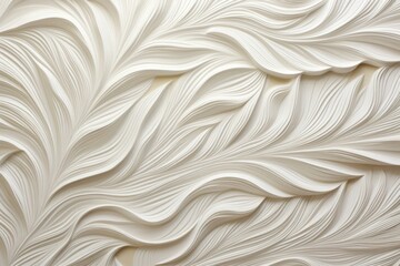 Obraz premium White Clay Sculpted Waves Textured Background