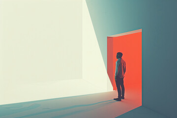 anamorphic illustrations minimalist