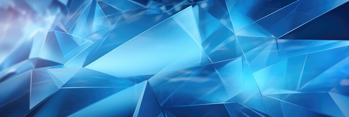 Sapphire Geometric Crystals Abstract Design
