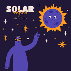 Solar eclipse banner