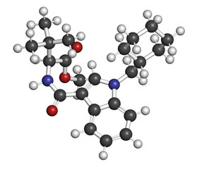 MDMB-CHMICA designer drug molecule.