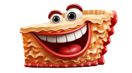 Close-up of a happy-faced food item