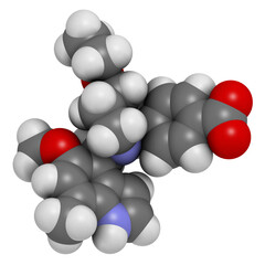 Iptacopan drug molecule.