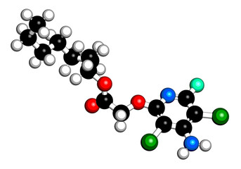 Fluroxypyr herbicide molecule.