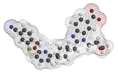 Danuglipron diabetes drug molecule.