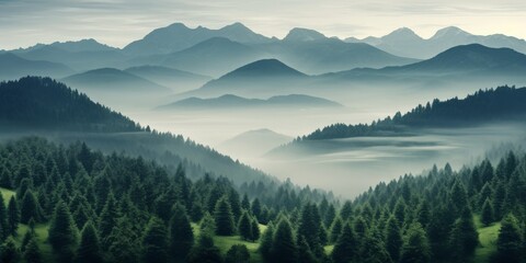 Mountainous Forest Landscape