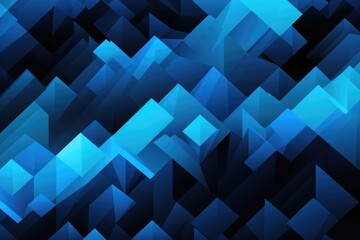Obraz premium Blue Abstract Triangle Mosaic Background