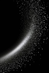 Abstract Black and White Starry Pixelated Background