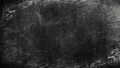 
Grunge black scratched background, old film effect, distressed scary texture with space for your design - obrazy, fototapety, plakaty