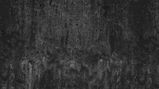 Stone grunge texture background animation. Black backdrop overlay