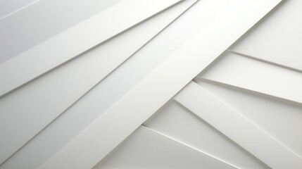 Minimalist White Geometric Shapes on a Plain Background