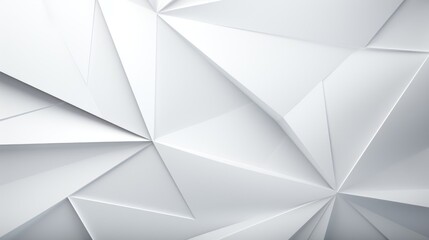 Minimalist White Geometric Shapes on a Plain Background