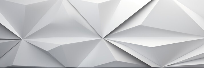 Minimalist White Geometric Shapes on a Plain Background